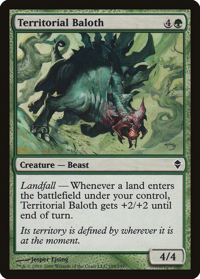Territorial Baloth 188/249 (Zendikar)  | Chromatic Games
