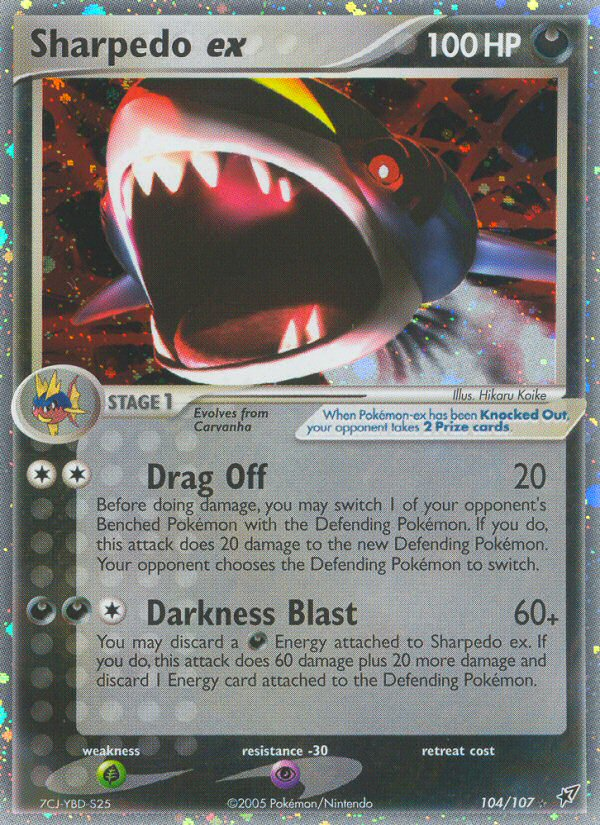 Sharpedo ex (104/107) [EX: Deoxys] | Chromatic Games