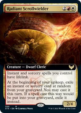 Radiant Scrollwielder Extended Art 350 (Strixhaven: School of Mages)  | Chromatic Games