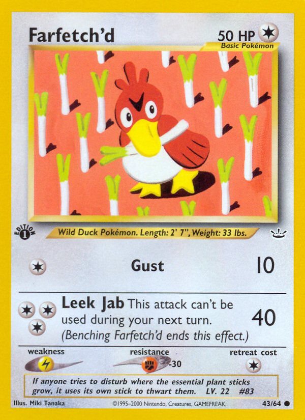 Farfetch'd (43/64) [Neo Revelation 1st Edition] | Chromatic Games