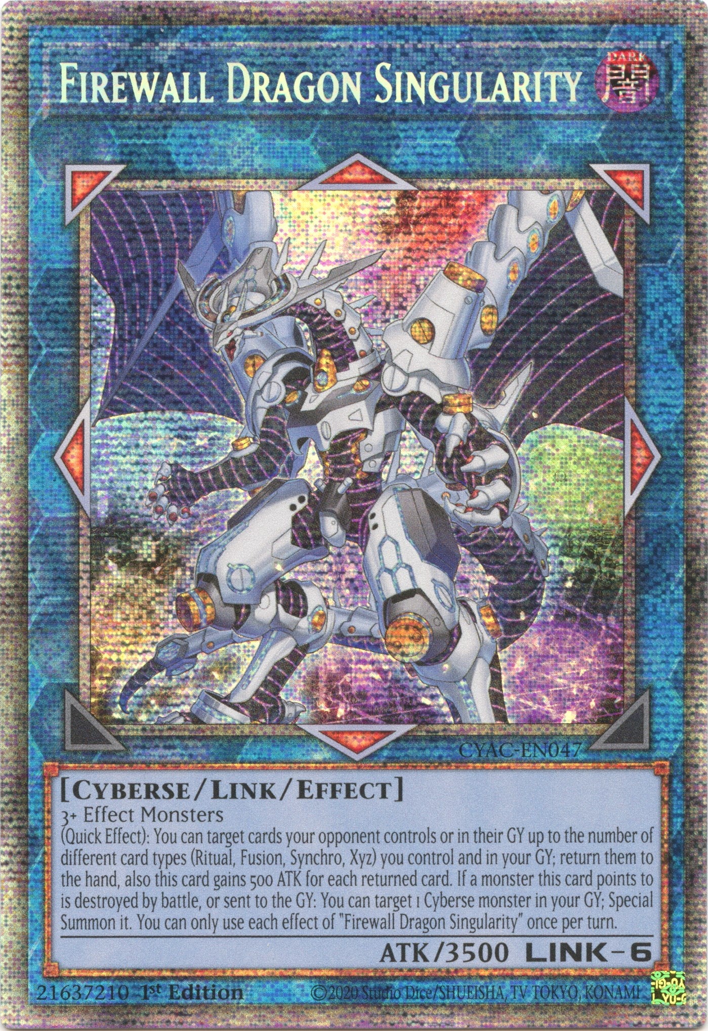 Firewall Dragon Singularity [CYAC-EN047] Starlight Rare | Chromatic Games