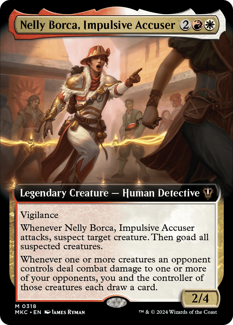 Nelly Borca, Impulsive Accuser (Extended Art) [Murders at Karlov Manor Commander] | Chromatic Games