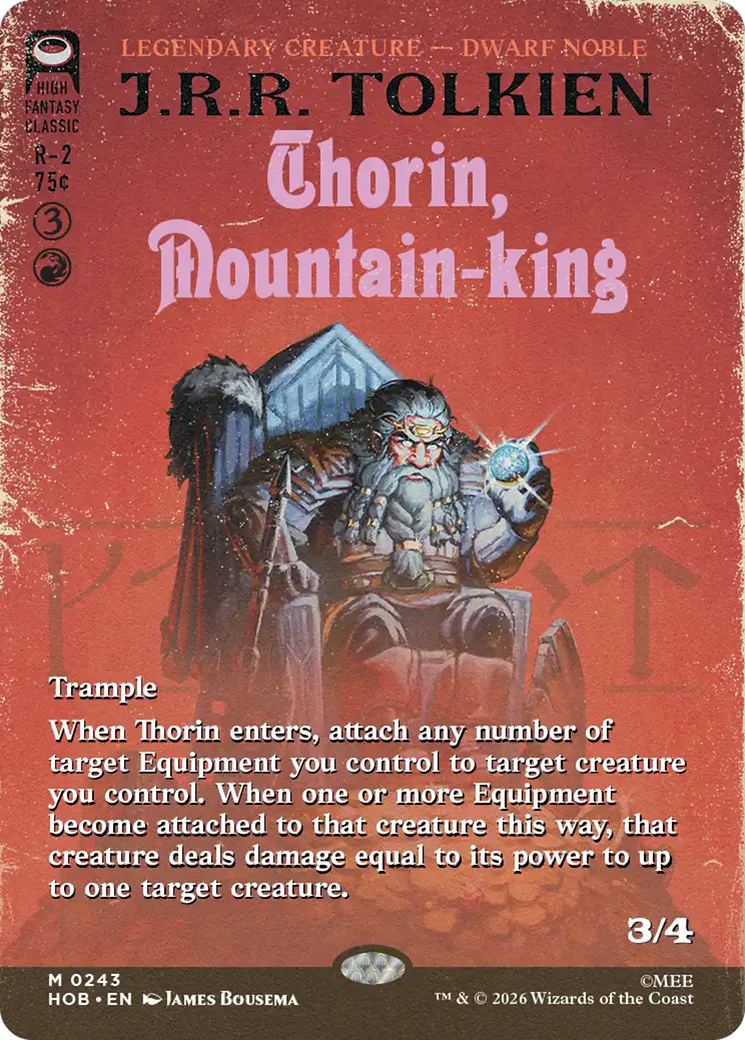 Thorin, Mountain-king (Borderless) [The Hobbit] | Chromatic Games