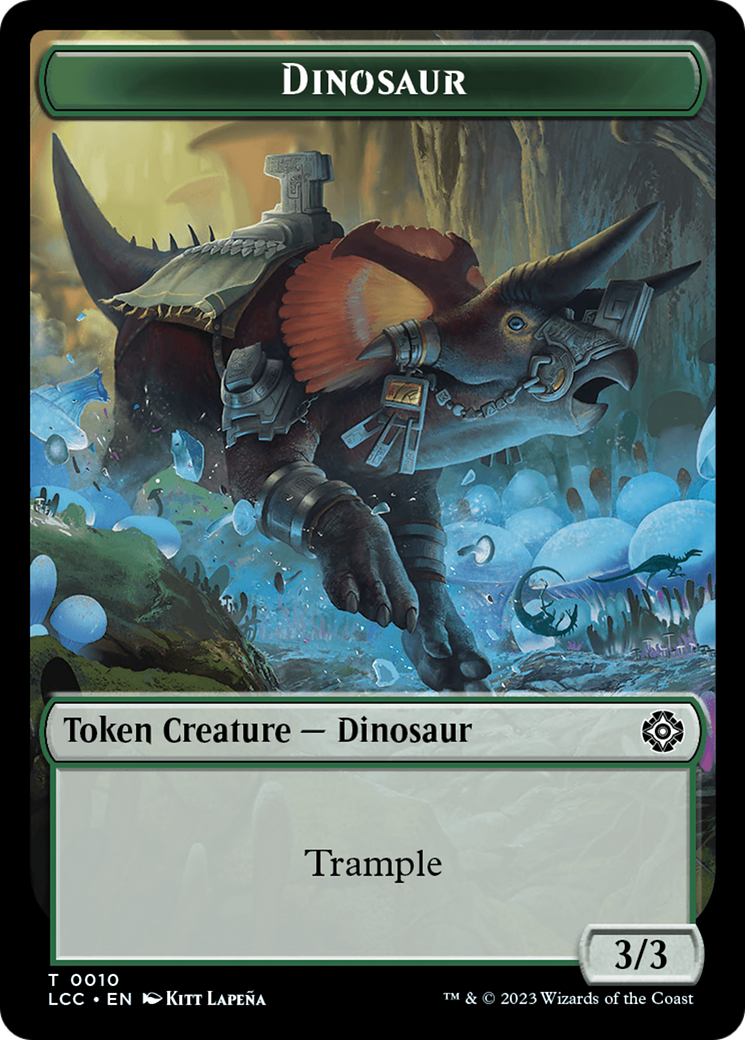 City's Blessing // Dinosaur Double-Sided Token [The Lost Caverns of Ixalan Commander Tokens] | Chromatic Games