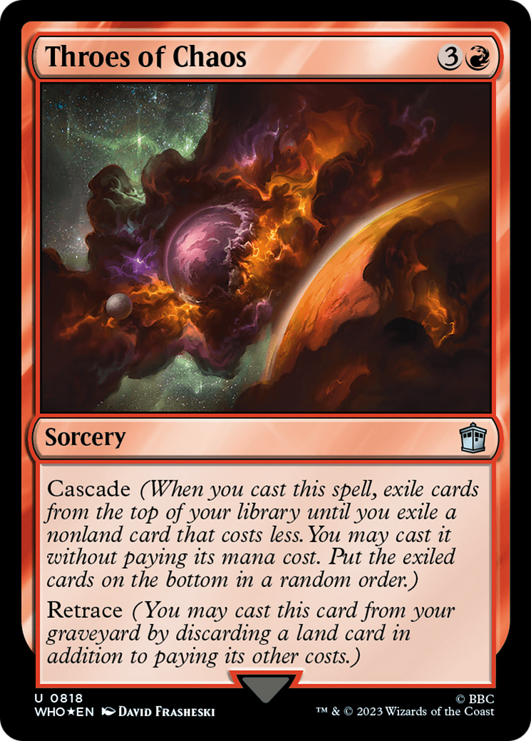 Throes of Chaos (Surge Foil) [Doctor Who] | Chromatic Games