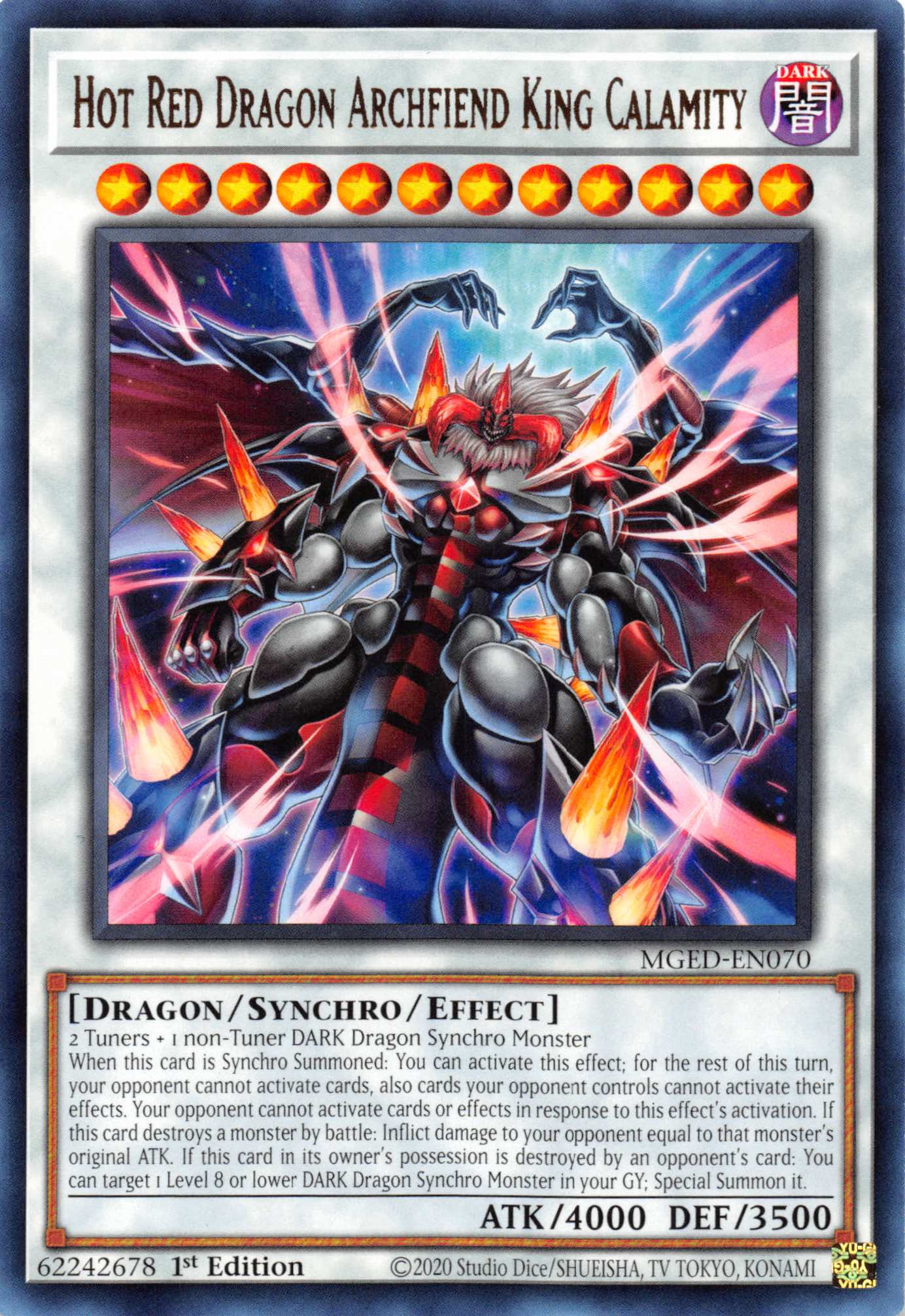 Hot Red Dragon Archfiend King Calamity [MGED-EN070] Rare | Chromatic Games