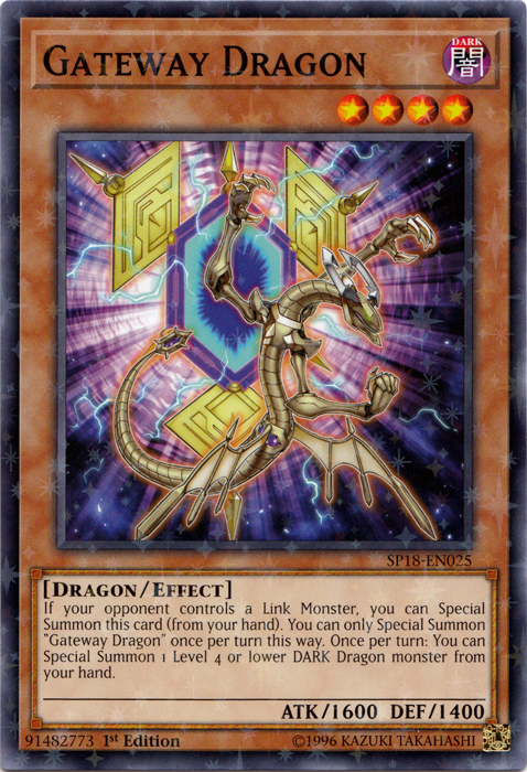 Gateway Dragon [SP18-EN025] Starfoil Rare | Chromatic Games