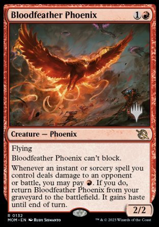 Bloodfeather Phoenix (Promo Pack) [March of the Machine Promos] | Chromatic Games