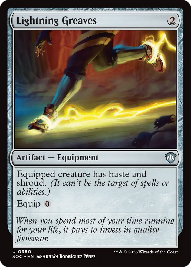 Lightning Greaves [Secrets of Strixhaven Commander] | Chromatic Games