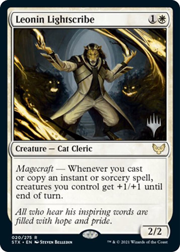 Leonin Lightscribe 20 (Promo Pack: Strixhaven)  - Foil | Chromatic Games