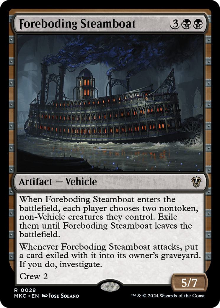 Foreboding Steamboat [Murders at Karlov Manor Commander] | Chromatic Games