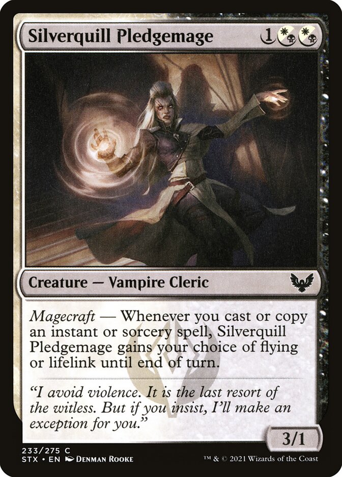 Silverquill Pledgemage 233 (Strixhaven: School of Mages)  | Chromatic Games