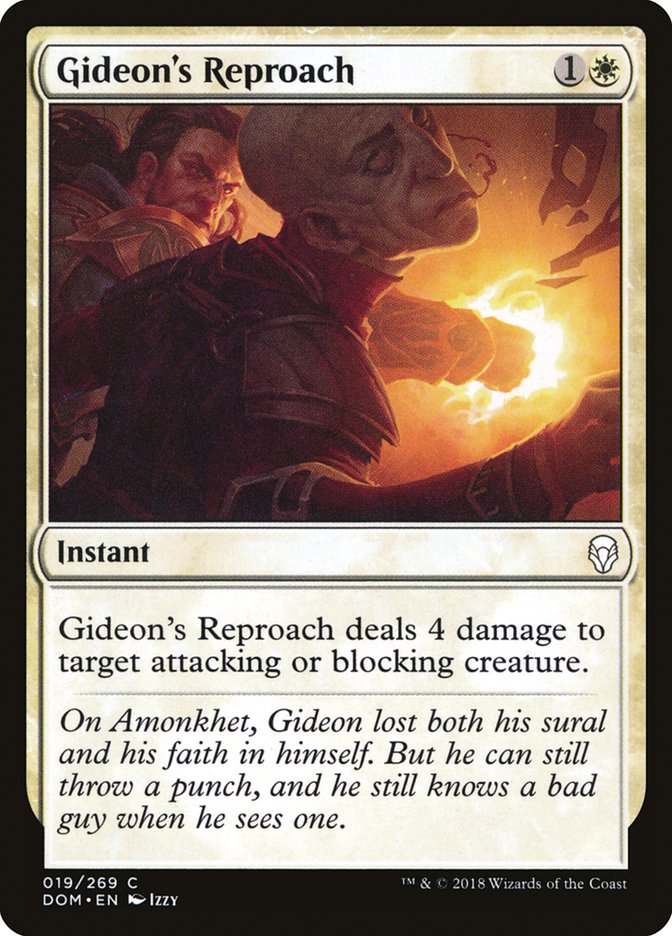Gideon's Reproach 19/269 (Dominaria)  | Chromatic Games