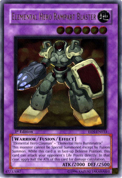 Elemental Hero Rampart Blaster [EEN-EN033] Ultimate Rare | Chromatic Games