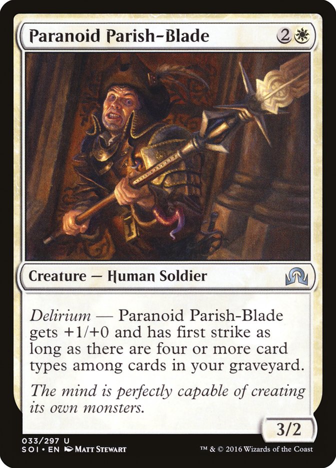 Paranoid Parish-Blade 33/297 (Shadows over Innistrad)  | Chromatic Games