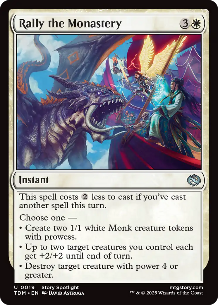 Rally the Monastery [Tarkir: Dragonstorm] | Chromatic Games