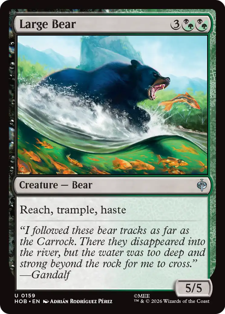 Large Bear [The Hobbit] | Chromatic Games