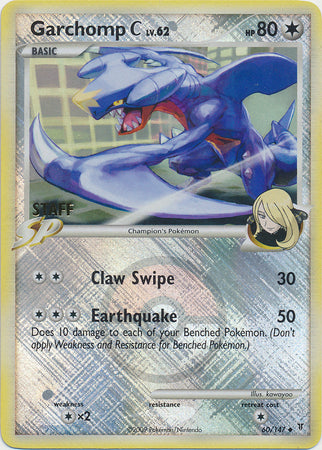 Garchomp C (60/147) (Staff League Promo) [Platinum: Supreme Victors] | Chromatic Games