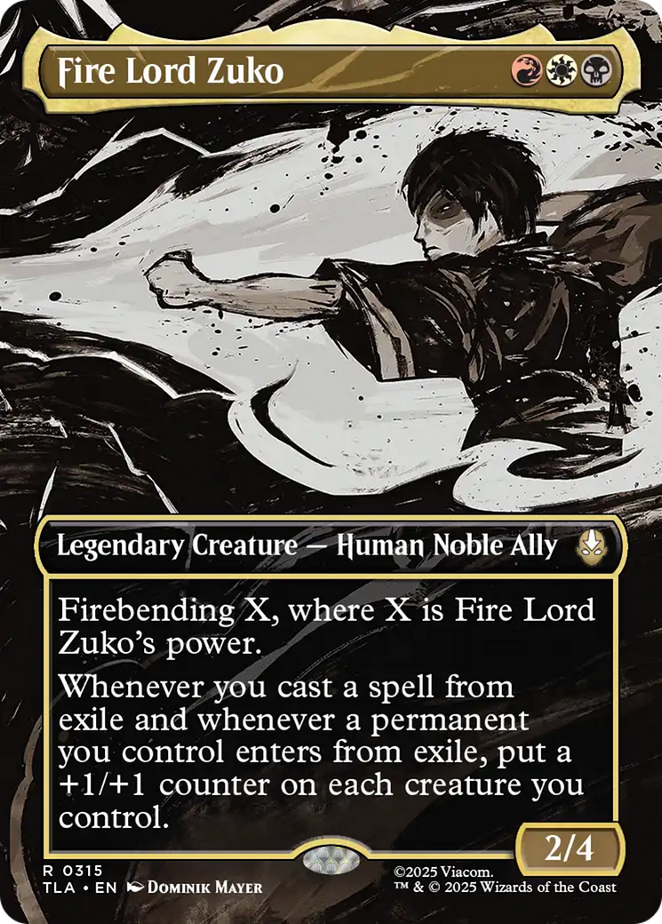 Fire Lord Zuko (Borderless) [Avatar: The Last Airbender] | Chromatic Games