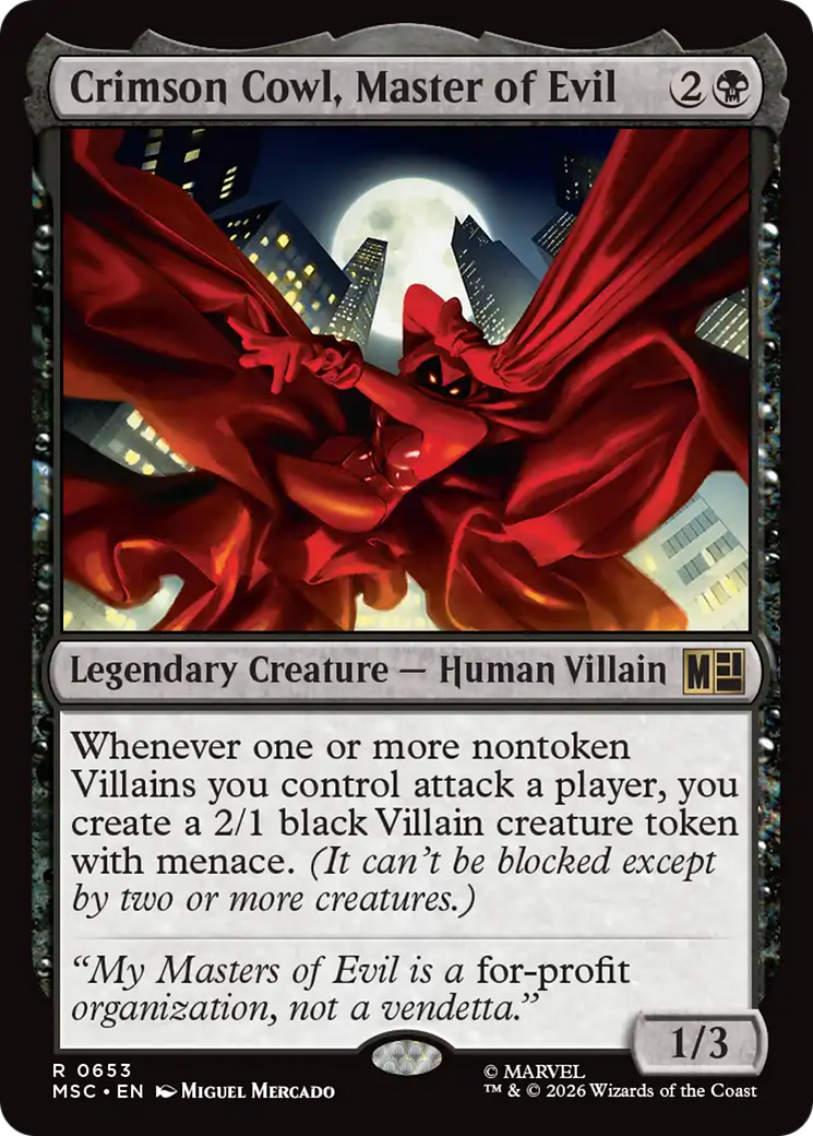 Crimson Cowl, Master of Evil [Marvel Super Heroes Commander] | Chromatic Games
