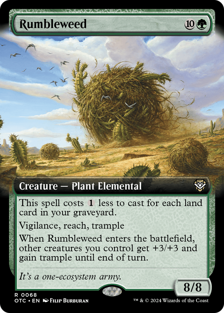 Rumbleweed (Extended Art) [Outlaws of Thunder Junction Commander] | Chromatic Games