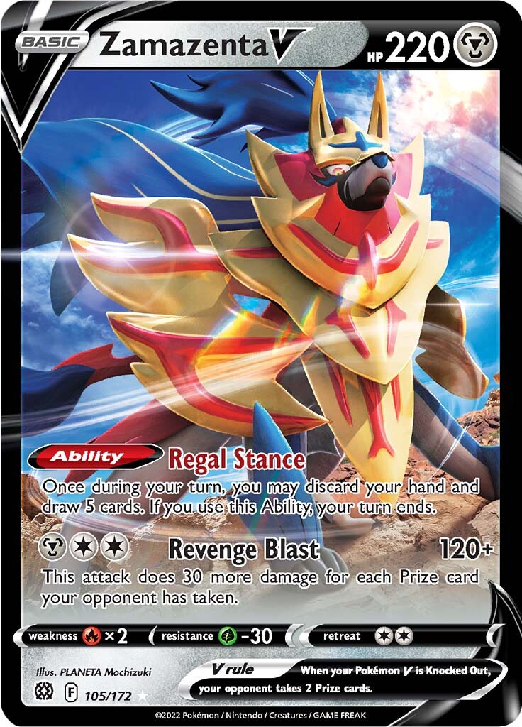 Zamazenta V (105/172) [Sword & Shield: Brilliant Stars] | Chromatic Games