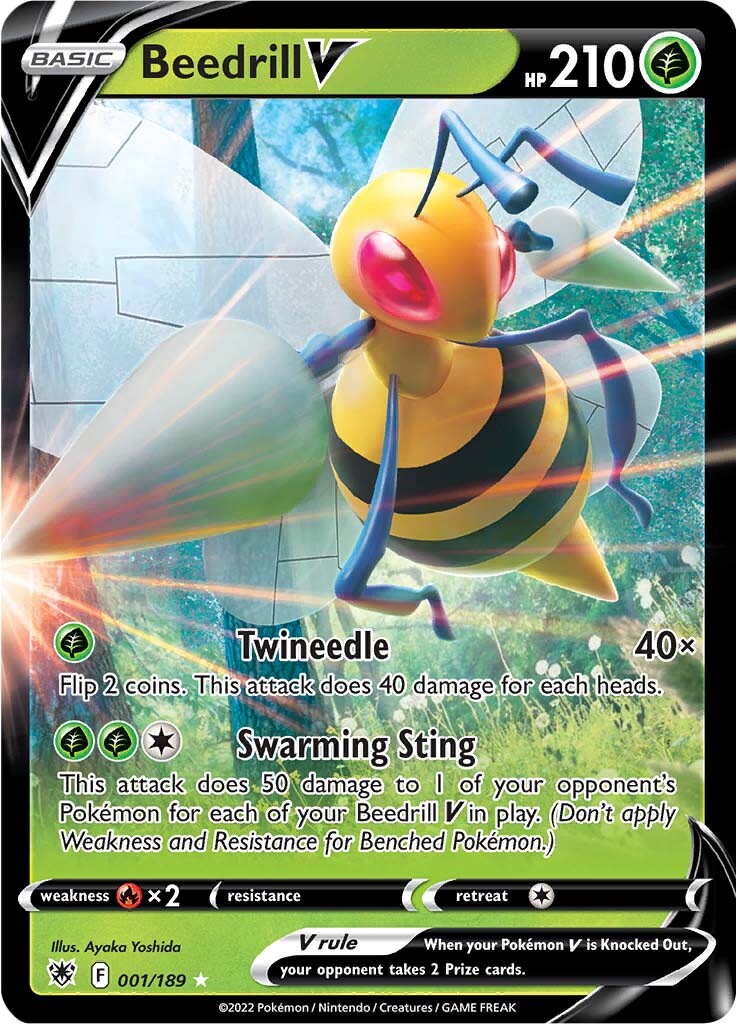 Beedrill V (001/189) [Sword & Shield: Astral Radiance] | Chromatic Games