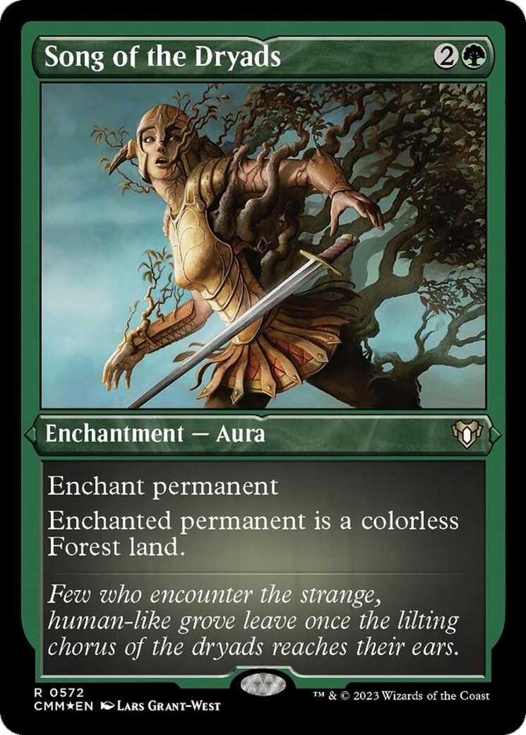 Song of the Dryads (Foil Etched) [Commander Masters] | Chromatic Games