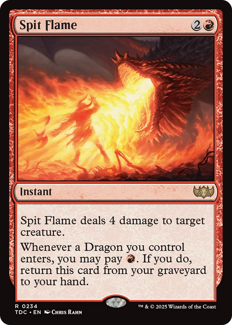 Spit Flame [Tarkir: Dragonstorm Commander] | Chromatic Games
