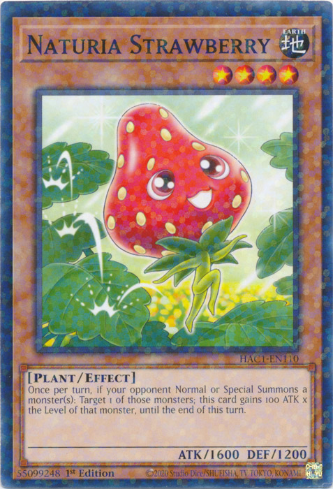 Naturia Strawberry (Duel Terminal) [HAC1-EN110] Common | Chromatic Games