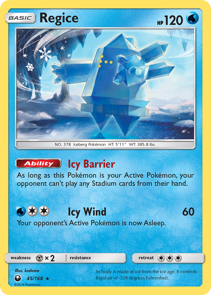 Regice (45/168) [Sun & Moon: Celestial Storm] | Chromatic Games