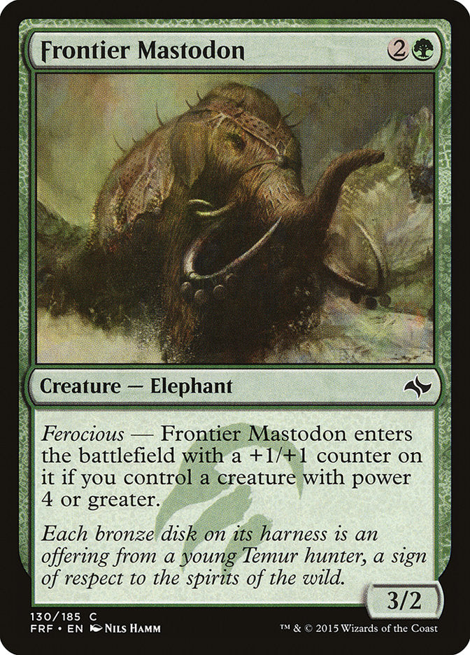 Frontier Mastodon 130/185 (Fate Reforged)  | Chromatic Games