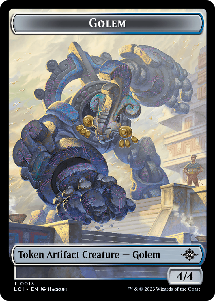 Gnome // Golem Double-Sided Token [The Lost Caverns of Ixalan Tokens] | Chromatic Games