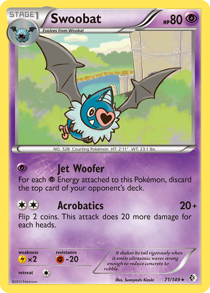 Swoobat (71/149) [Black & White: Boundaries Crossed] | Chromatic Games