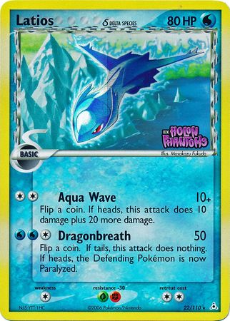 Latios (22/110) (Delta Species) (Stamped) [EX: Holon Phantoms] | Chromatic Games