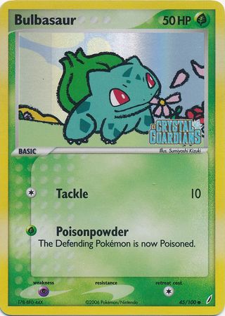 Bulbasaur (45/100) (Stamped) [EX: Crystal Guardians] | Chromatic Games