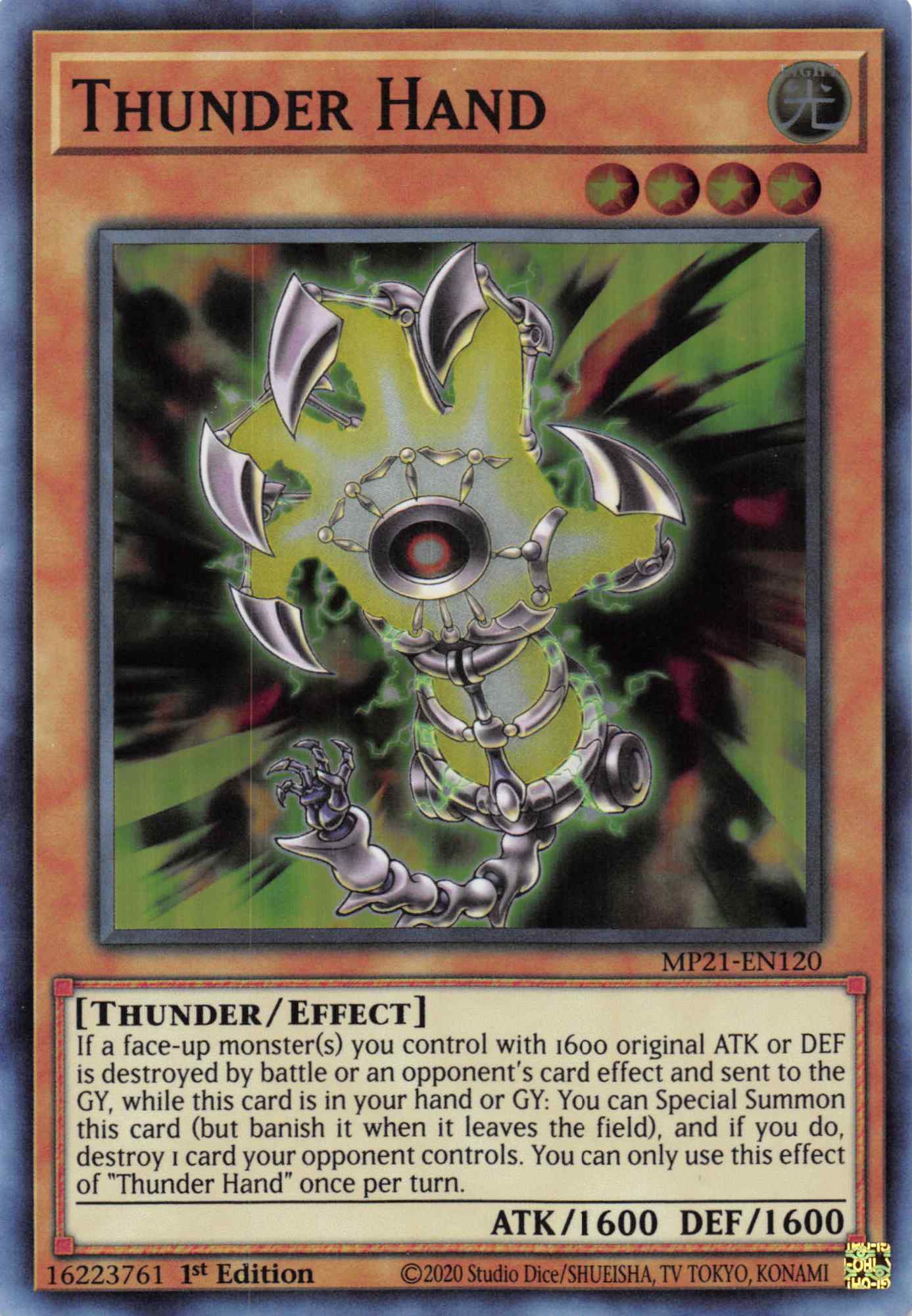 Thunder Hand [MP21-EN120] Super Rare | Chromatic Games