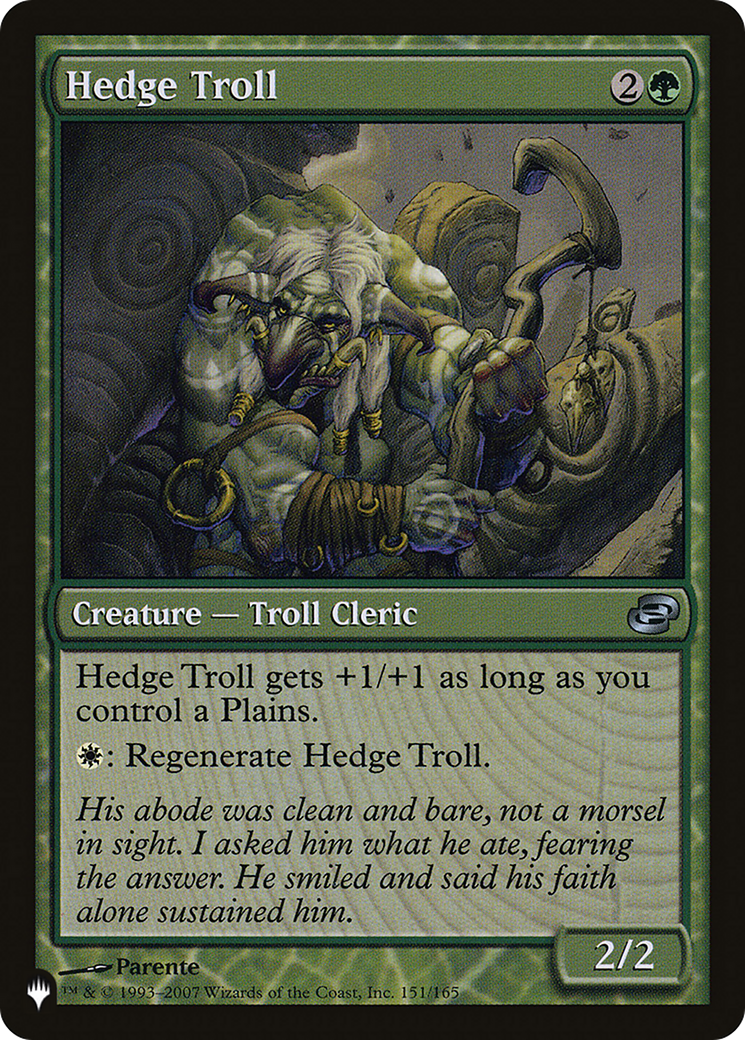 Hedge Troll [The List Reprints] | Chromatic Games