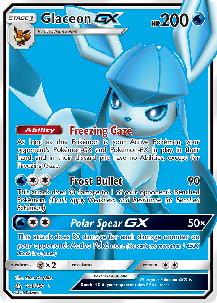 Glaceon GX (141/156) [Sun & Moon: Ultra Prism] | Chromatic Games