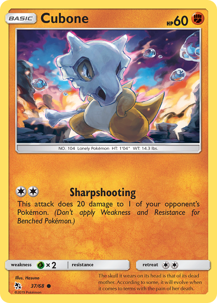 Cubone (37/68) [Sun & Moon: Hidden Fates] | Chromatic Games