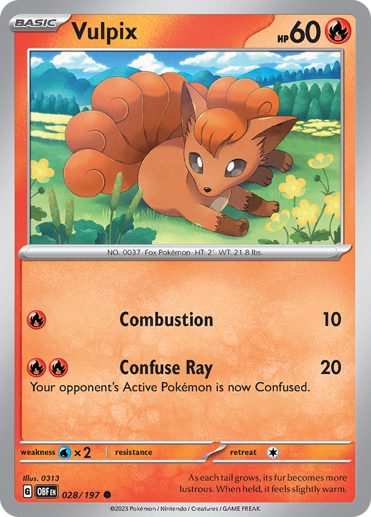 Vulpix (028/197) [Scarlet & Violet: Obsidian Flames] | Chromatic Games