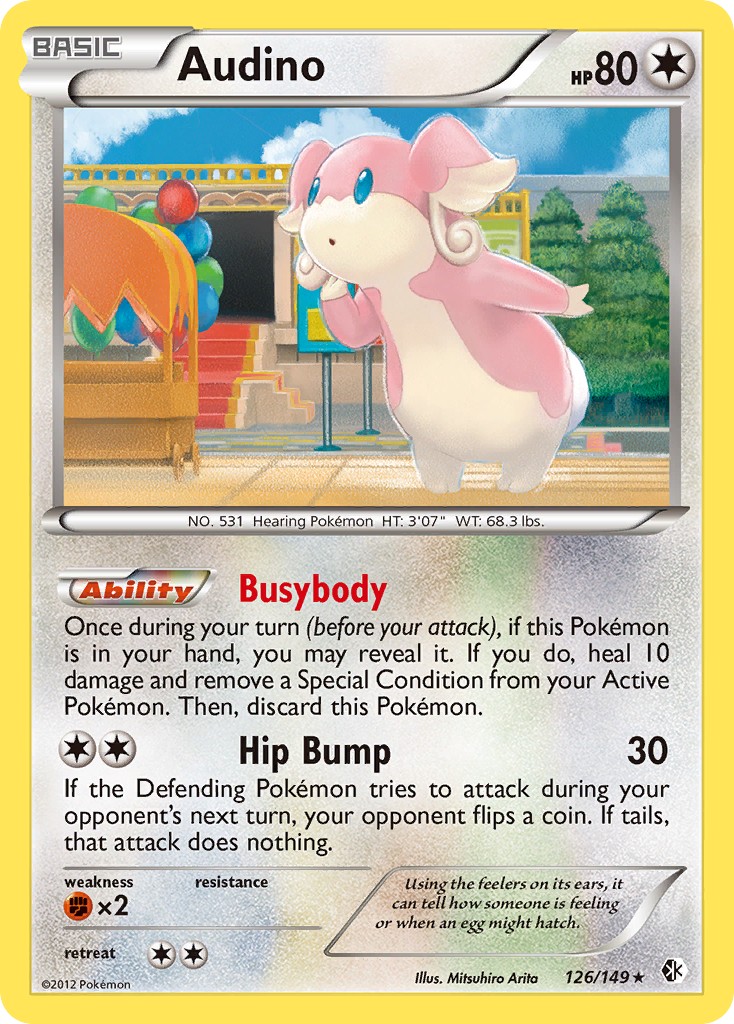 Audino (126/149) [Black & White: Boundaries Crossed] | Chromatic Games