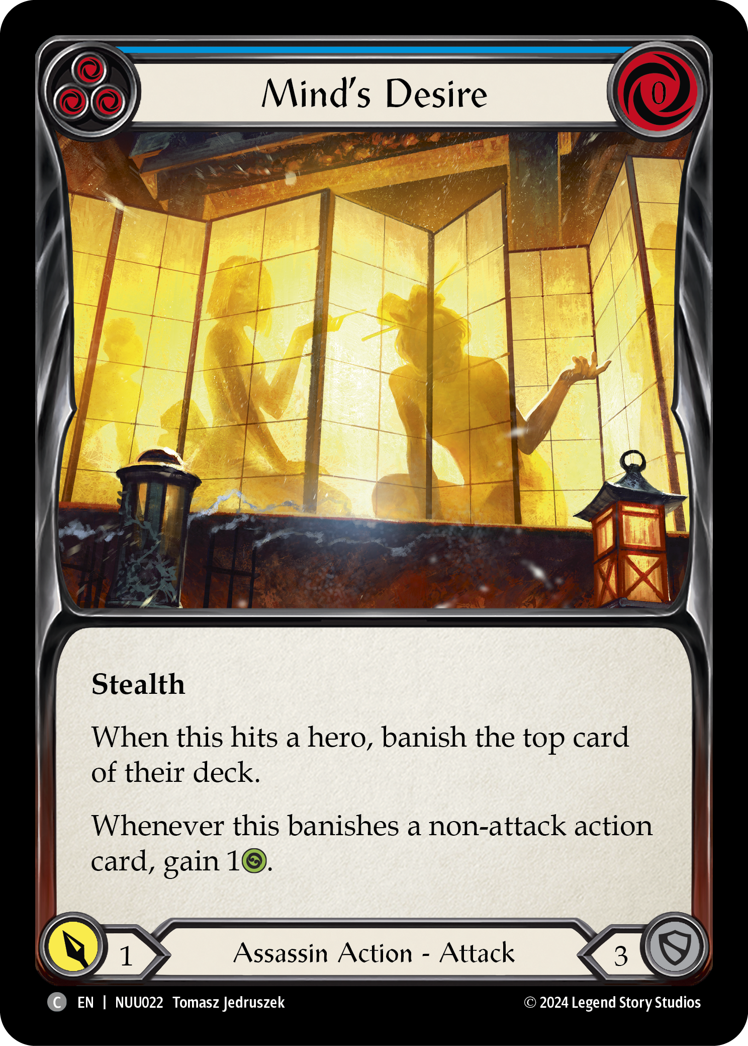 Mind's Desire (Blue) [NUU022] (Part the Mistveil Nuu Blitz Deck) | Chromatic Games