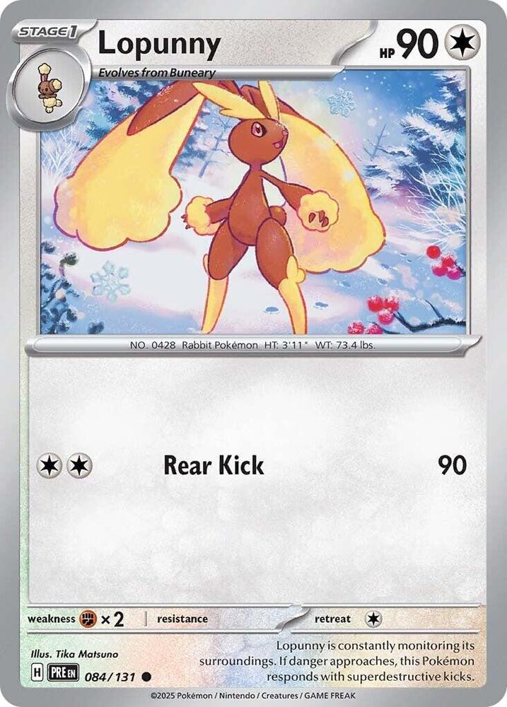 Lopunny (084/131) [Scarlet & Violet: Prismatic Evolutions] | Chromatic Games