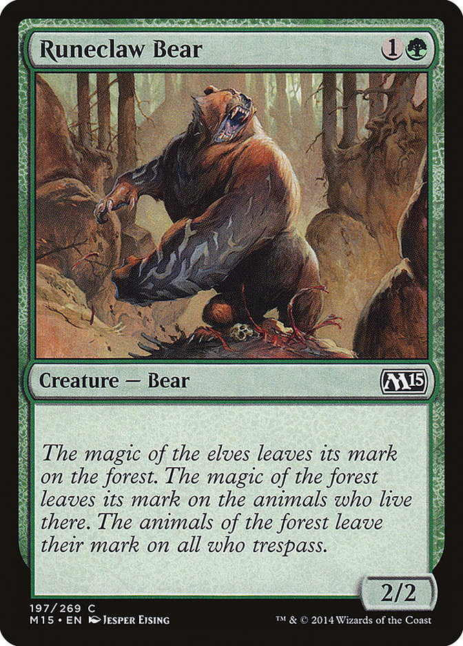 Runeclaw Bear 197 (Magic 2015 (M15))  | Chromatic Games