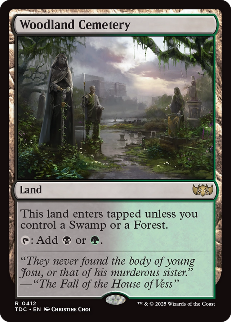 Woodland Cemetery [Tarkir: Dragonstorm Commander] | Chromatic Games