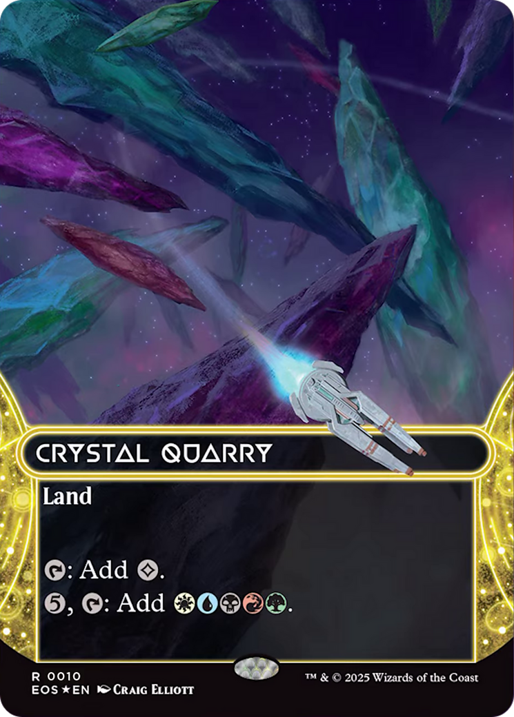Crystal Quarry (0010) (Borderless) [Edge of Eternities: Stellar Sights] | Chromatic Games