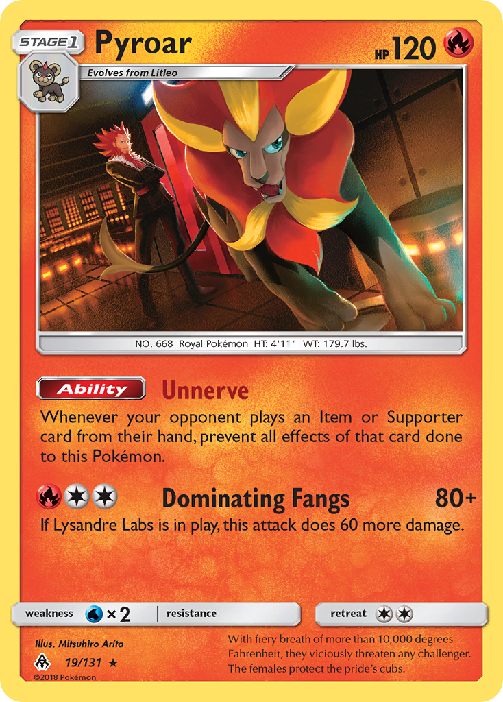 Pyroar (19/131) [Sun & Moon: Forbidden Light] | Chromatic Games
