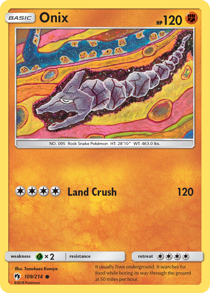 Onix (109/214) [Sun & Moon: Lost Thunder] | Chromatic Games