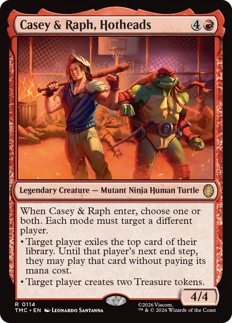 Casey & Raph, Hotheads [Teenage Mutant Ninja Turtles Commander] | Chromatic Games